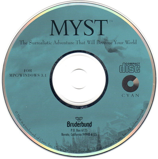 Myst (1993) Microsoft Windows 3.X CD by PC Gamez USA