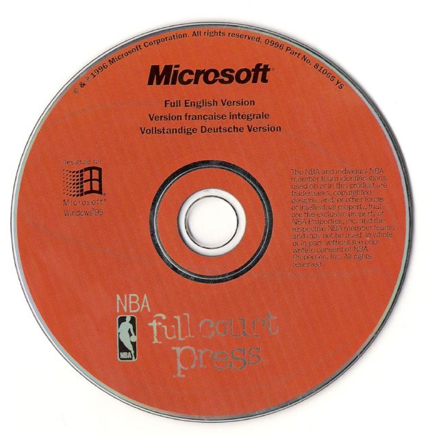 NBA Full Court Press Microsoft Windows PC CD-PC Gamez USA