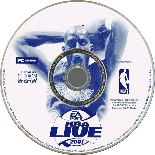 NBA LIVE 2001 Microsoft Windows PC CD-PC Gamez USA