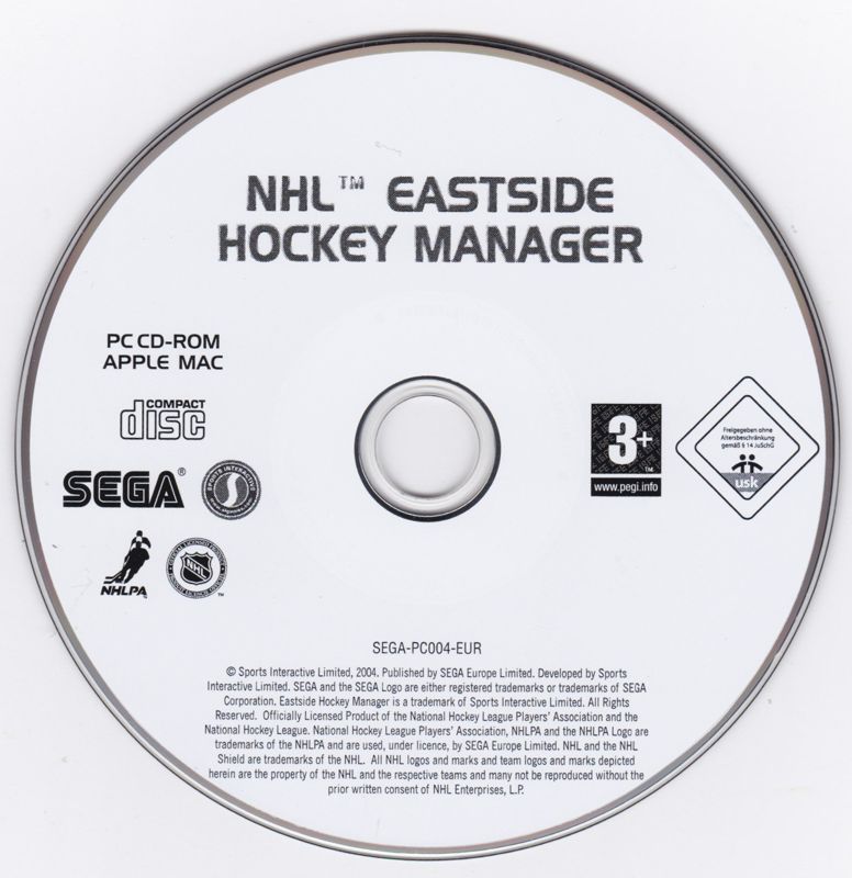 NHL Eastside Hockey Manager Microsoft Windows PC CD-PC Gamez USA