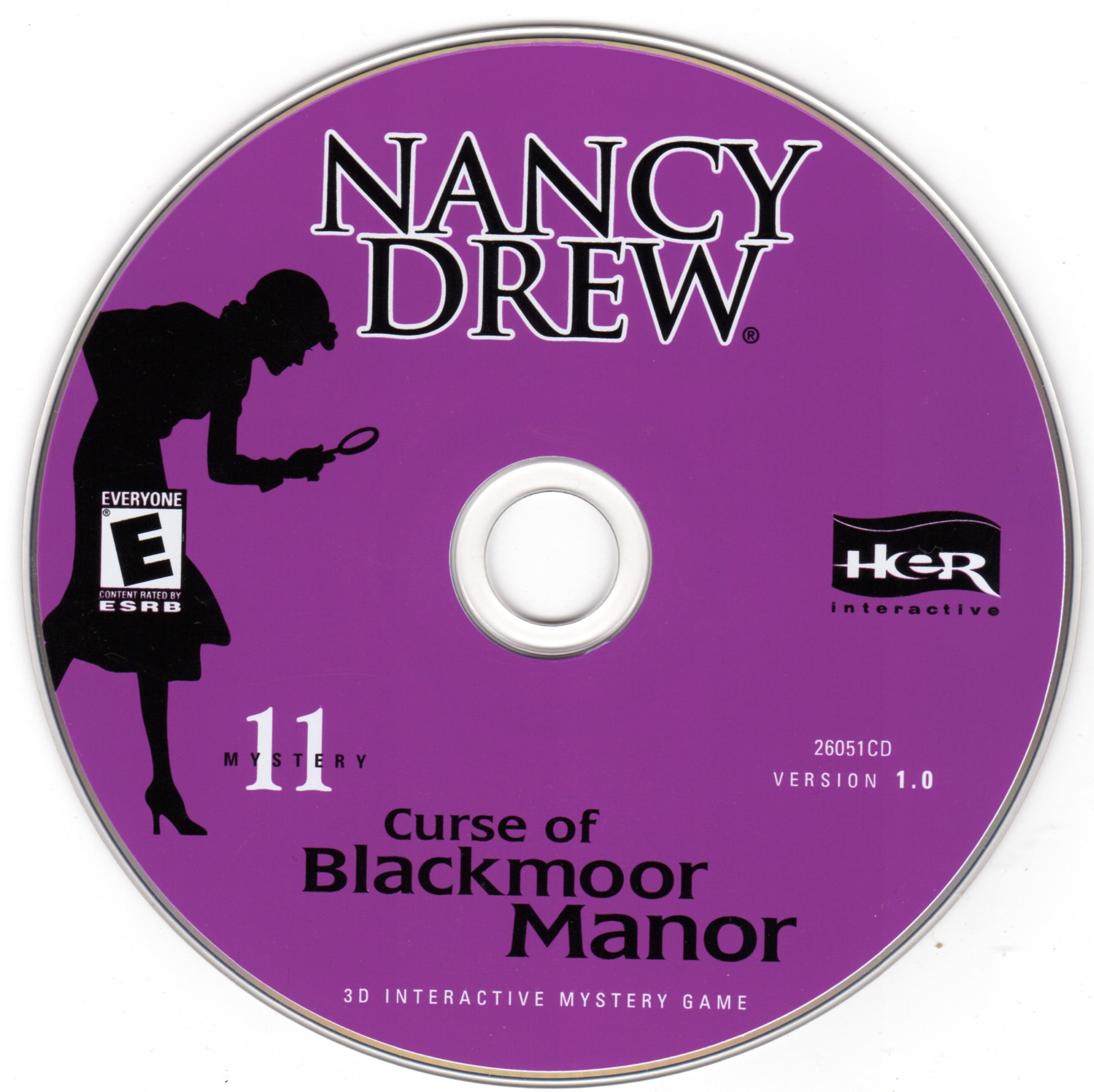 Nancy Drew Mystery 11 Curse of Blackmoor Manor Microsoft Windows PC CD-PC Gamez USA