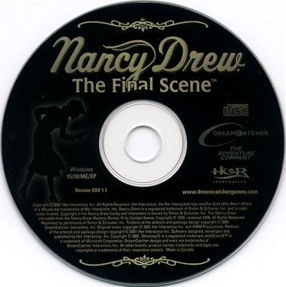 Nancy Drew The Final Scene Microsoft Windows PC CD-PC Gamez USA