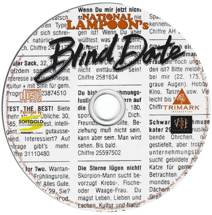 National Lampoon's Blind Date (1994) Microsoft Windows 3.X CD by PC Gamez USA