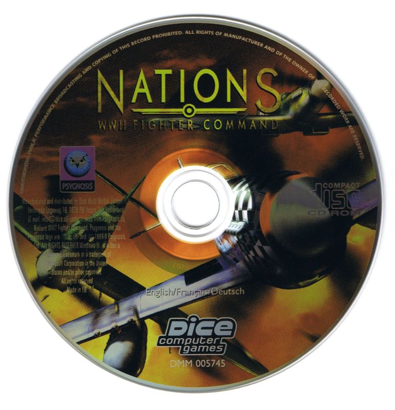 Nations - WWII Fighter Command Microsoft Windows PC CD-PC Gamez USA