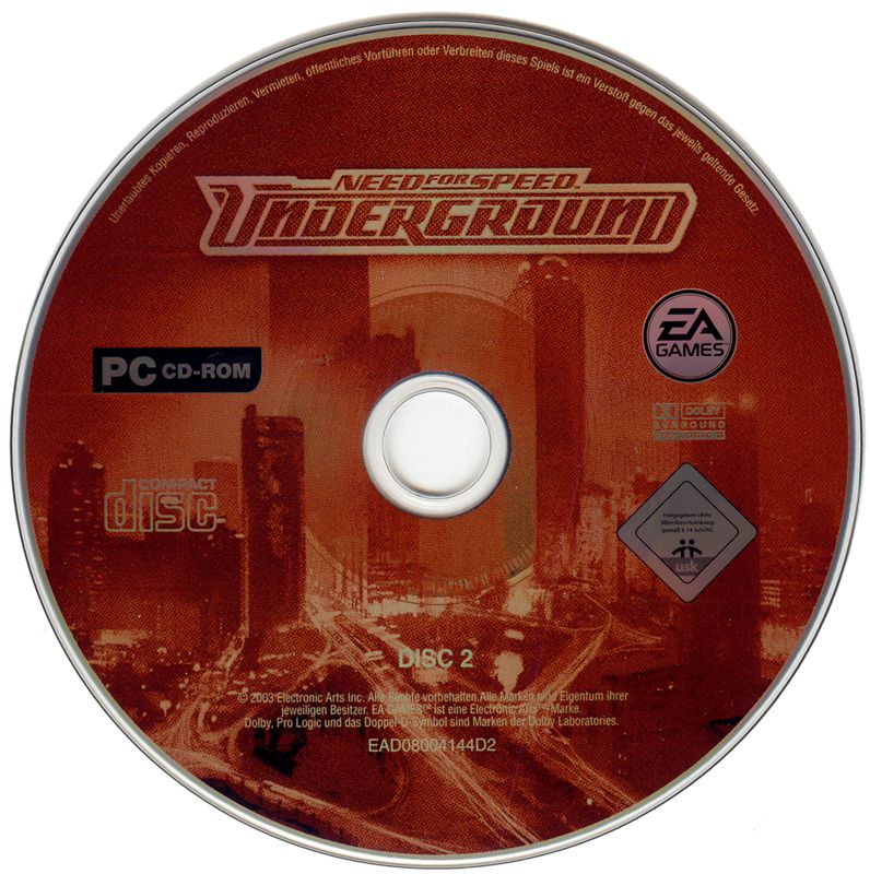 Need for Speed - Underground Disc 1-2 Microsoft Windows PC CD-PC Gamez USA