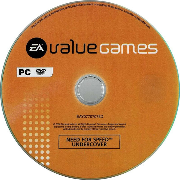Need for Speed Undercover Microsoft Windows PC DVD by PC Gamez USA