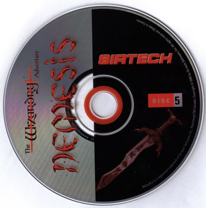 Nemesis The Wizardry Adventure Disc 1-5 Microsoft Windows PC CD-PC Gamez USA