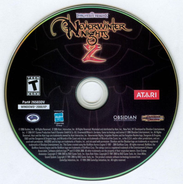 Neverwinter Nights 2 Microsoft Windows PC DVD by PC Gamez USA