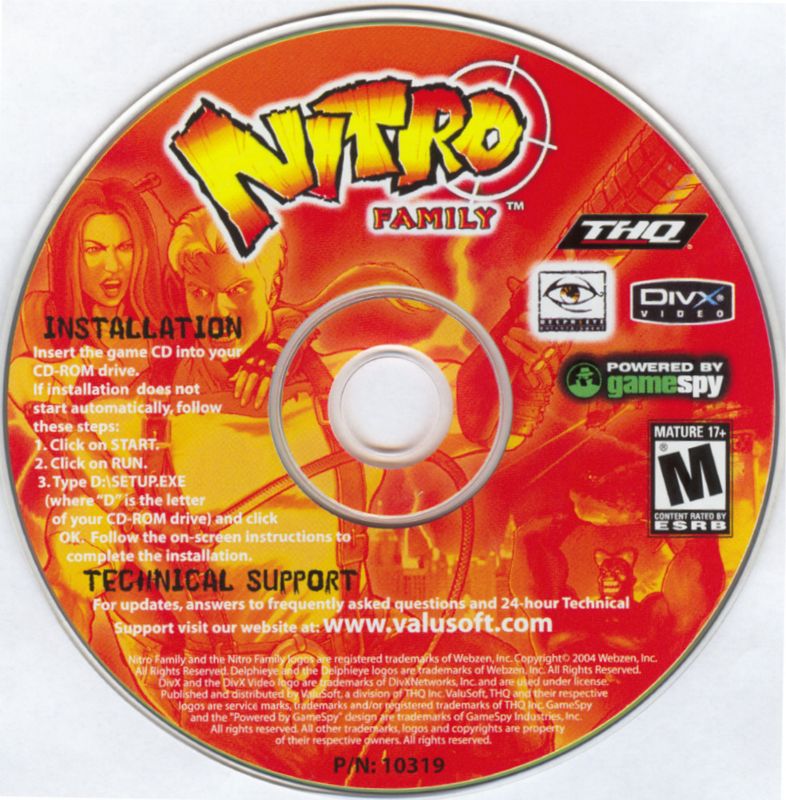 Nitro Family Microsoft Windows PC CD-PC Gamez USA