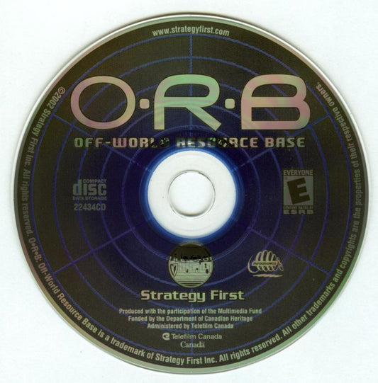 O.R.B. Off World Resouce Base Microsoft Windows PC CD-PC Gamez USA