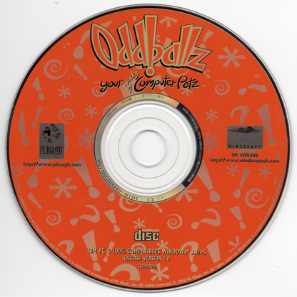 Oddballz Microsoft Windows 3.X CD by PC Gamez USA