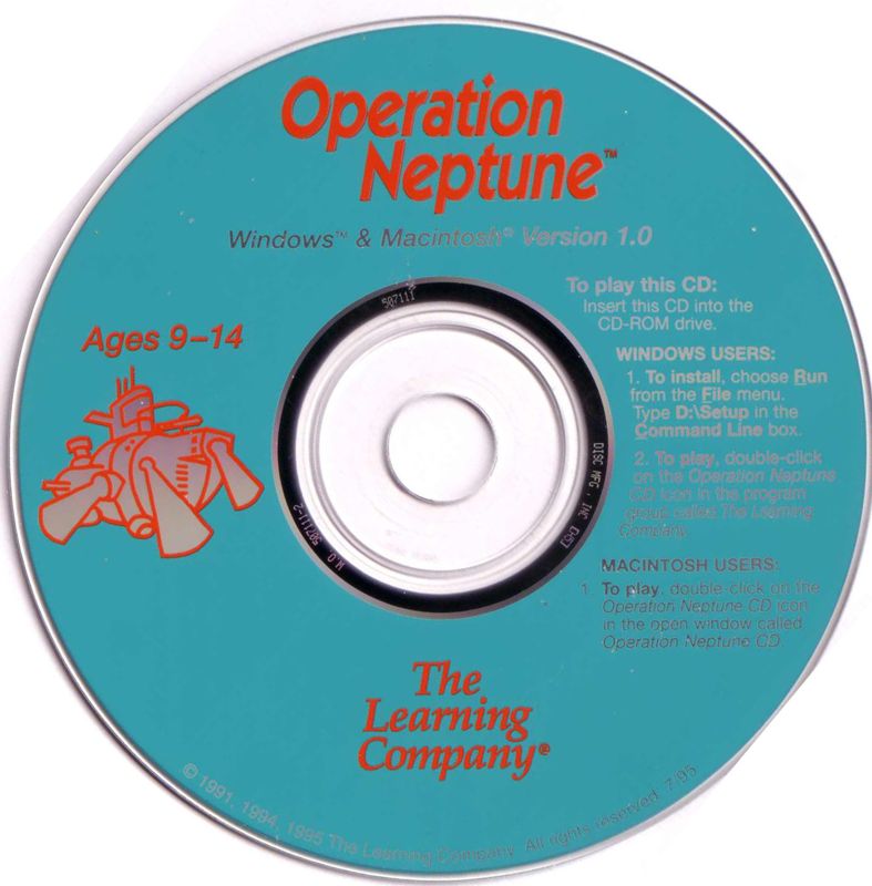 Operation Neptune (1995) Microsoft Windows 3.X CD by PC Gamez USA