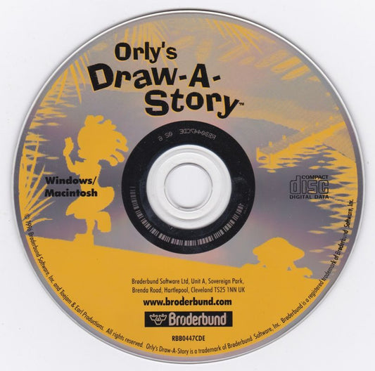 Orly's Draw-A-Story Microsoft Windows PC CD-PC Gamez USA