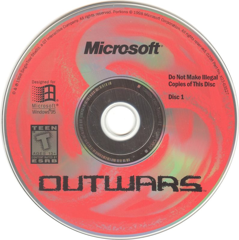 Outwars Disc 1- 2 Microsoft Windows PC CD-PC Gamez USA