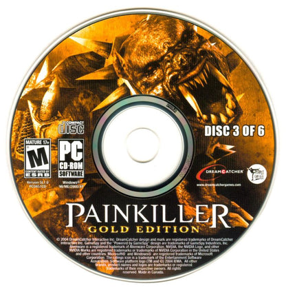 Painkiller Gold Edition Disc 1-6 Microsoft Windows PC CD-PC Gamez USA