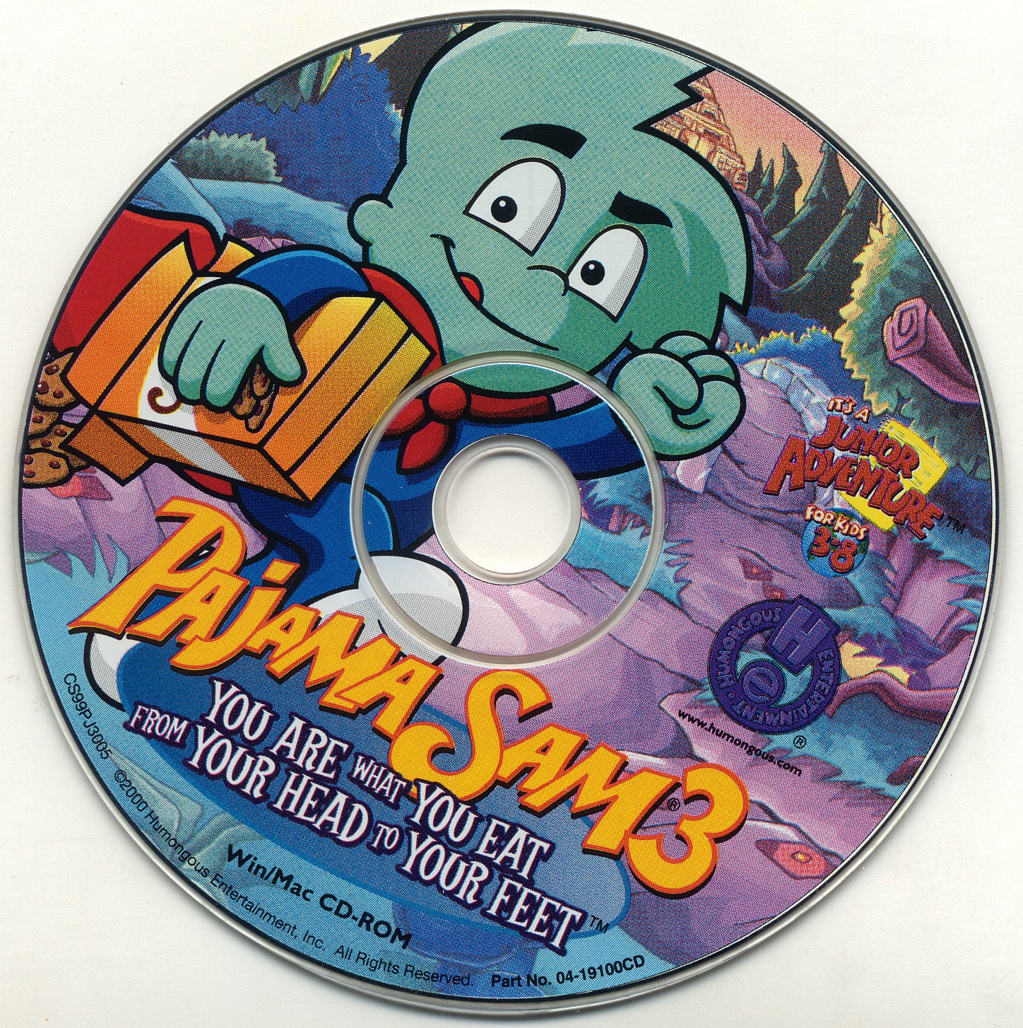 Pajama Sam 3 You Are What You Eat from Your Head to Your Feet Microsoft Windows PC CD-PC Gamez USA