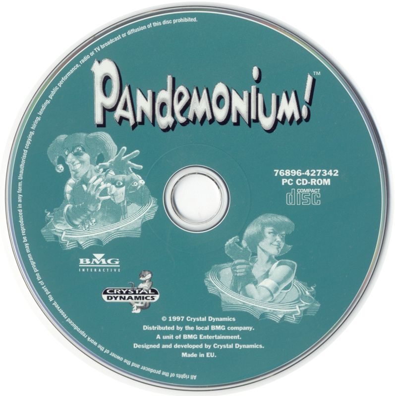 Pandemonium! Microsoft Windows PC CD-PC Gamez USA