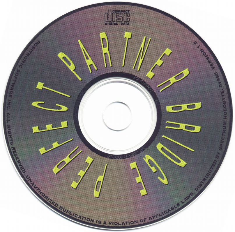 Perfect Partner Bridge (1995) Microsoft Windows 3.X CD by PC Gamez USA