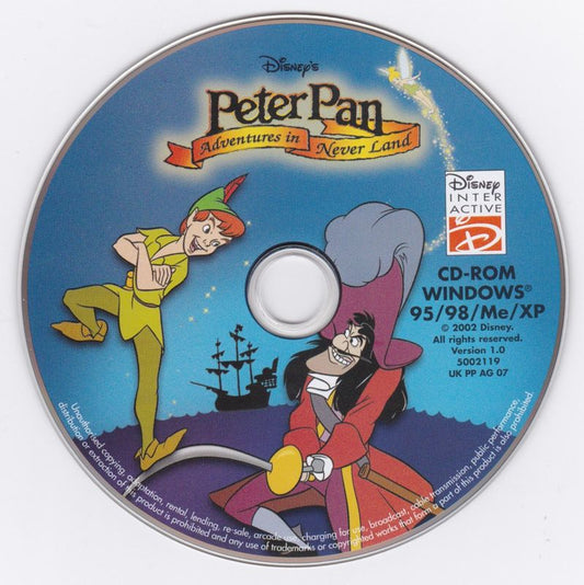 Peter Pan in Disney's Return to Never Land Microsoft Windows PC CD-PC Gamez USA