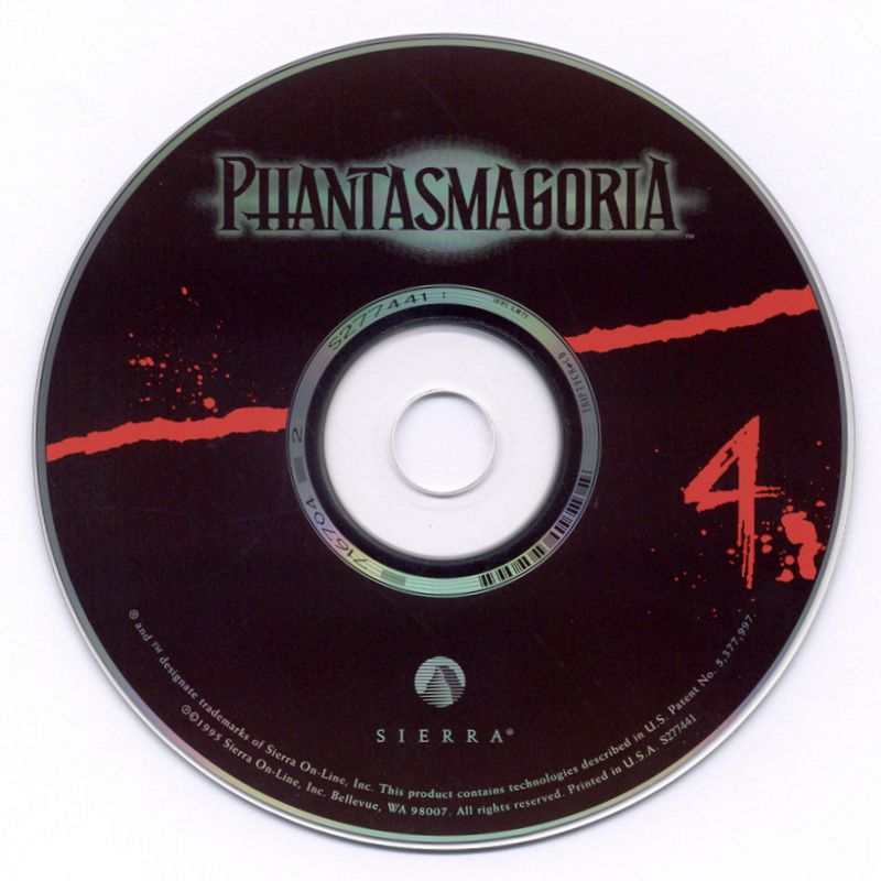 Phantasmagoria Disc 1-7 1995 Microsft Windows PC CD Sierra Activision-PC Gamez USA