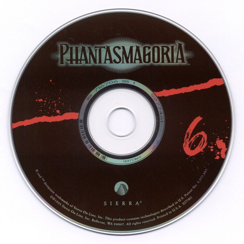 Phantasmagoria Disc 1-7 1995 Microsft Windows PC CD Sierra Activision-PC Gamez USA