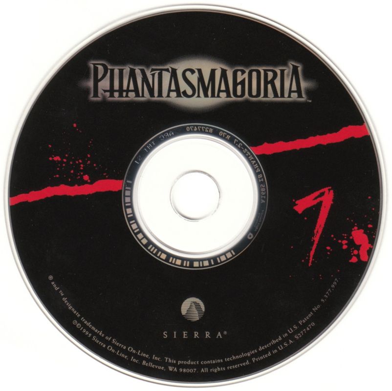 Phantasmagoria Disc 1-7 1995 Microsft Windows PC CD Sierra Activision-PC Gamez USA
