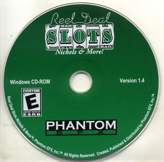 Phantom EFX Reel Deal Slots Nickels & More Microsoft Windows PC CD-PC Gamez USA