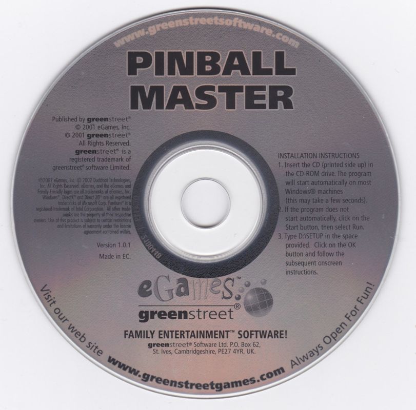 Pinball Master Windows PC CD by PC Gamez USA