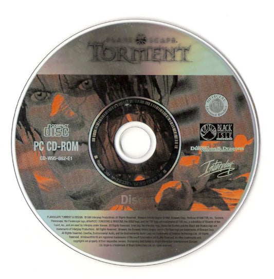 Planescape Torment Disc 1-4 Microsoft Windows PC CD-PC Gamez USA