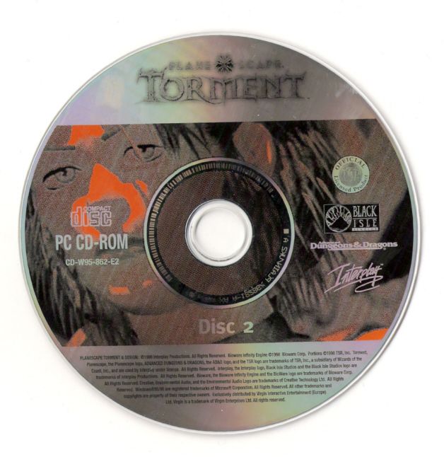 Planescape Torment Disc 1-4 Microsoft Windows PC CD-PC Gamez USA