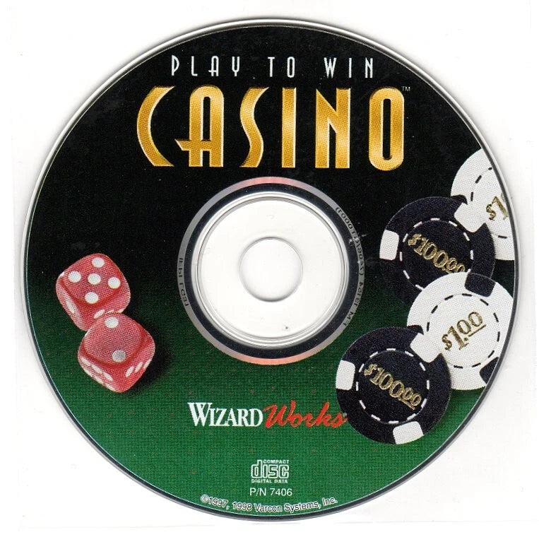 Play to Win Casino (1998) Microsoft Windows 3.X CD by PC Gamez USA