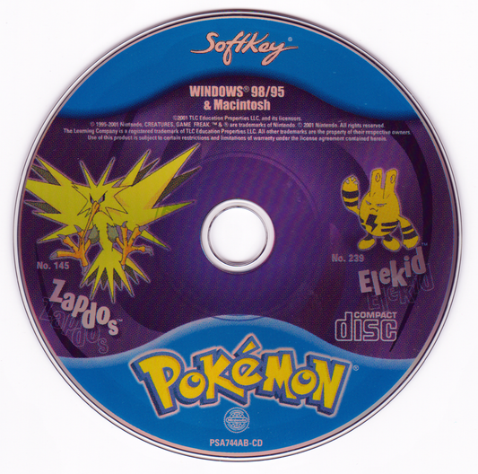 PokéROM - Zapdos And Elekid Microsoft Windows PC CD-PC Gamez USA