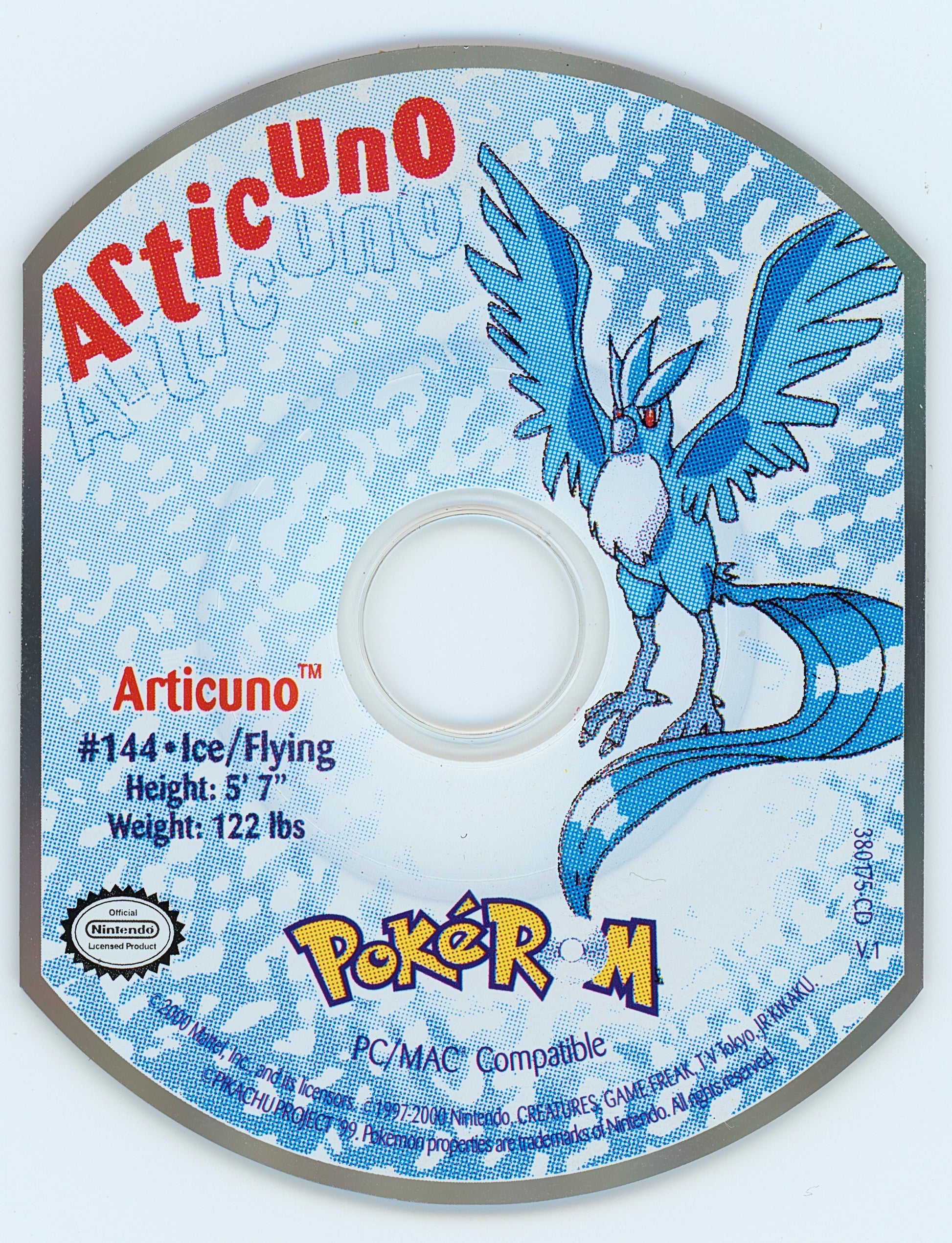 PokéROM Articuno Microsoft Windows PC CD-PC Gamez USA