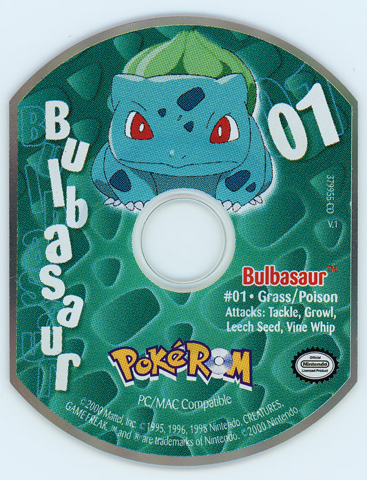 PokéROM Bulbasaur Microsoft Windows PC CD-PC Gamez USA