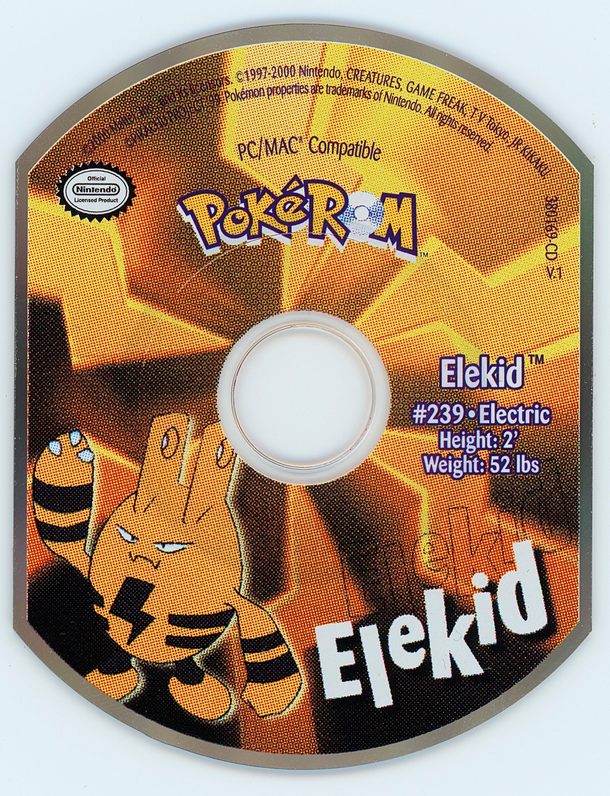 PokéROM Elekid Microsoft Windows PC CD-PC Gamez USA