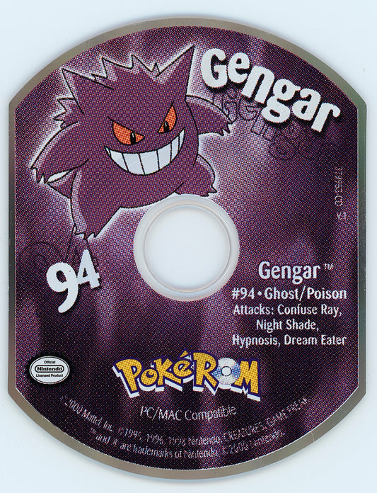 PokéROM Gengar Microsoft Windows PC CD-PC Gamez USA