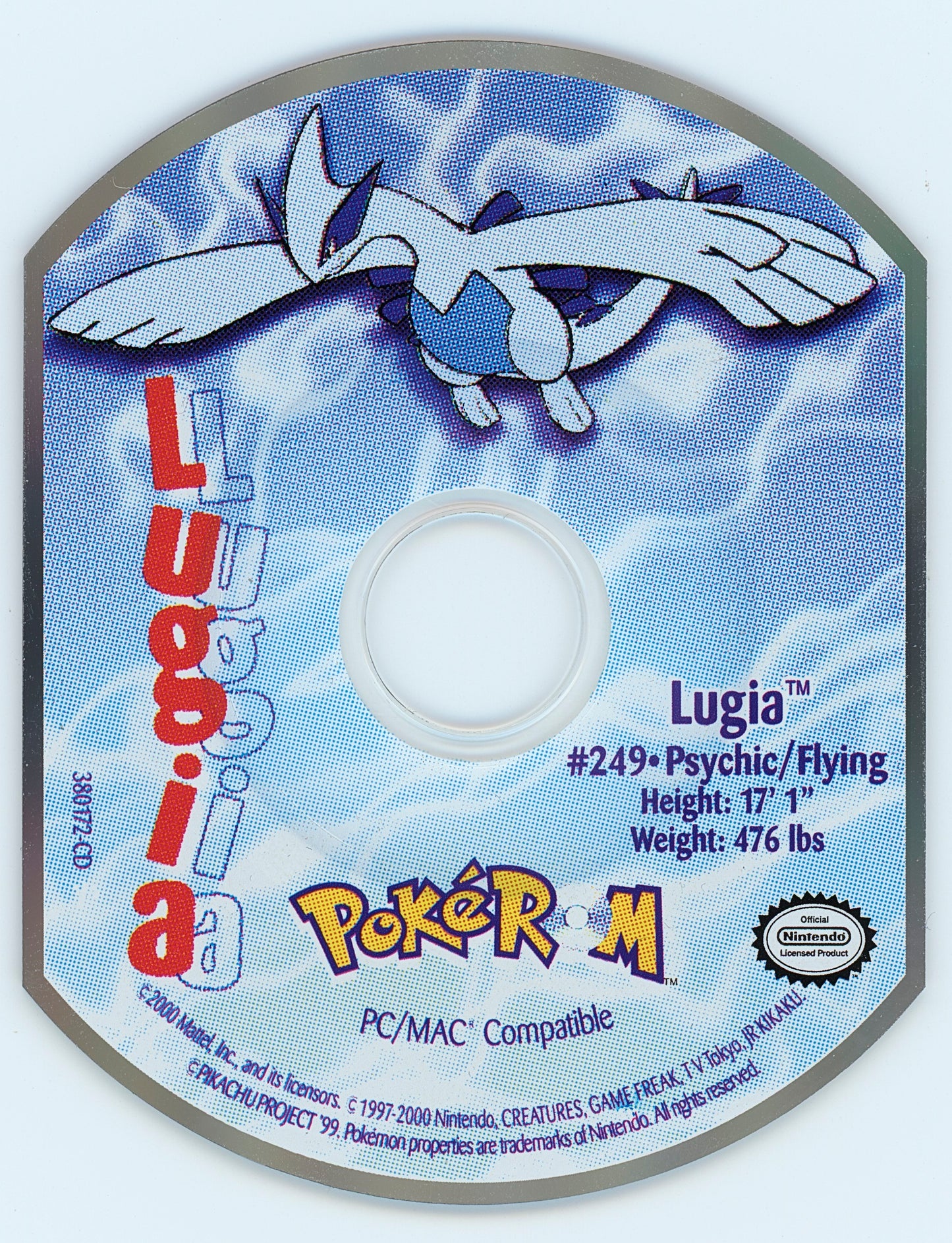 PokéROM Lugia Microsoft Windows PC CD-PC Gamez USA