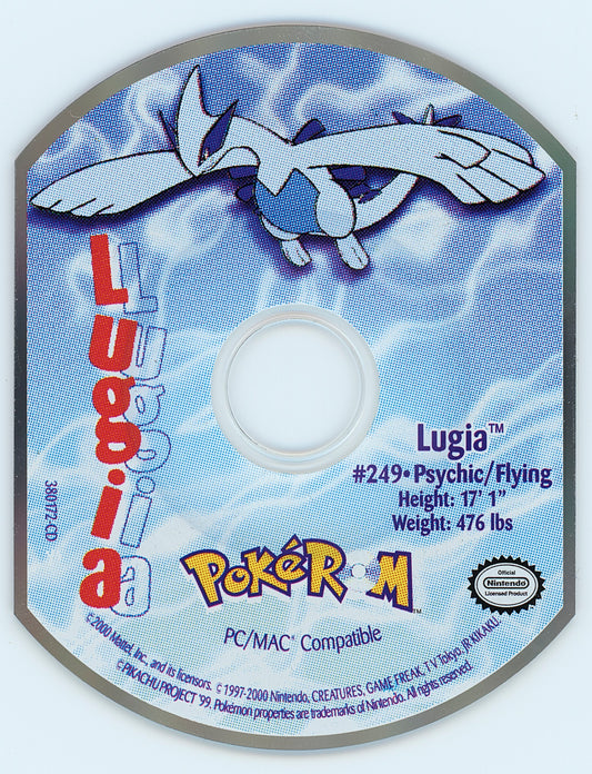 PokéROM Lugia Microsoft Windows PC CD-PC Gamez USA