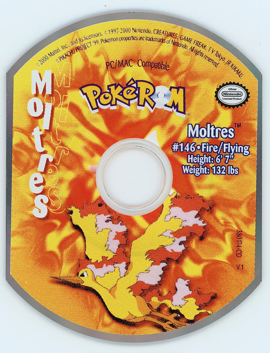 PokéROM Moltres Microsoft Windows PC CD-PC Gamez USA