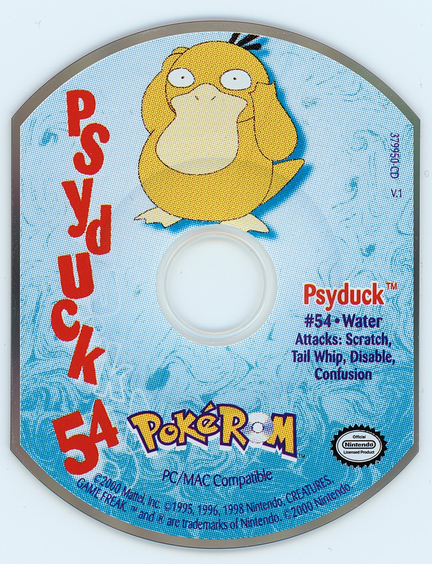 PokéROM Psyduck Microsoft Windows PC CD-PC Gamez USA