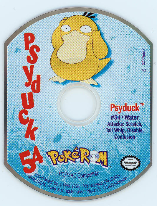 PokéROM Psyduck Microsoft Windows PC CD-PC Gamez USA