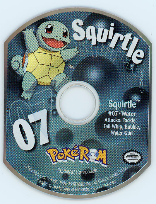 PokéROM Squirtle Microsoft Windows PC CD-PC Gamez USA