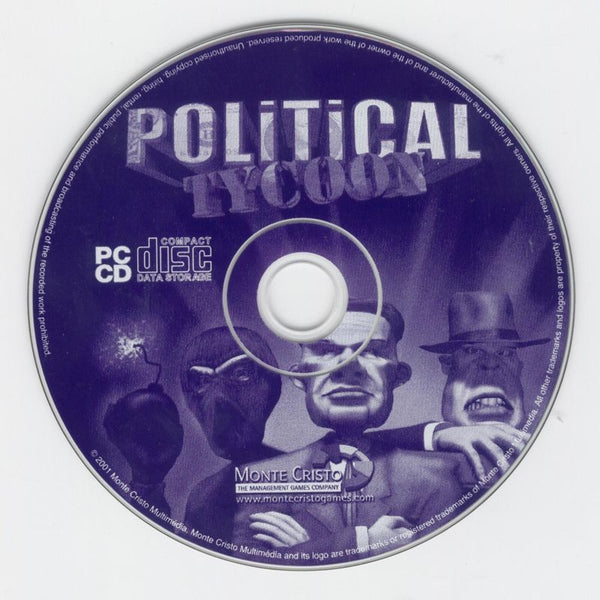 Political Tycoon Microsoft Windows PC CD-PC Gamez USA