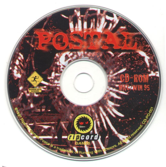 Postal 1997 Microsoft Windows PC CD RipCord RWS Running with Scissors-PC Gamez USA