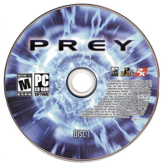 Prey (2006) Disc 1-2 Microsoft Windows PC CD-PC Gamez USA