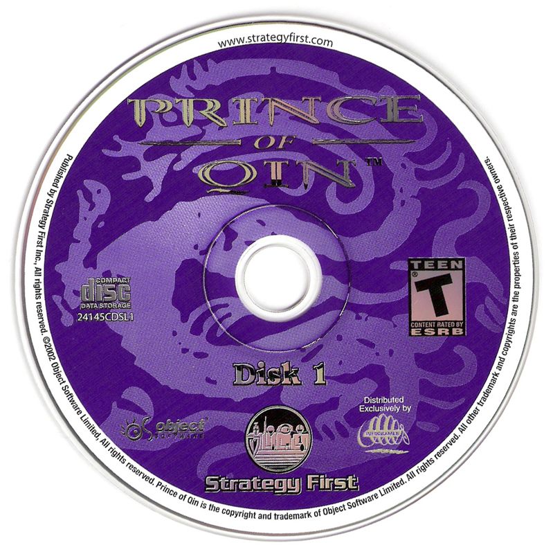 Prince Of Qin Disc 1-3 Microsoft Windows PC CD-PC Gamez USA