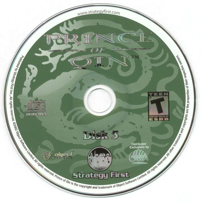 Prince Of Qin Disc 1-3 Microsoft Windows PC CD-PC Gamez USA
