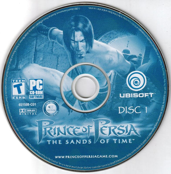 Prince of Persia The Sands of Time Disc 1-2 Microsoft Windows PC CD-PC Gamez USA