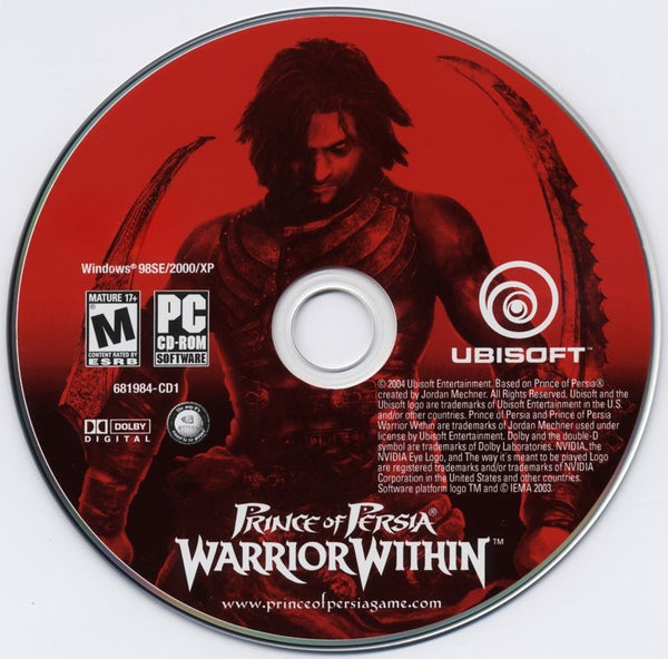 Prince of Persia - Warrior Within Microsoft Windows PC DVD by PC Gamez USA