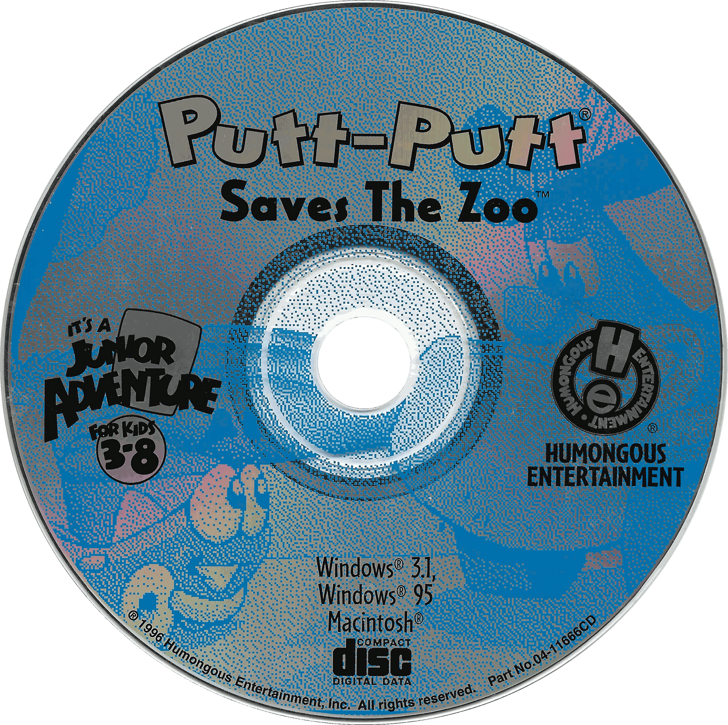 Putt-Putt Saves the Zoo Microsoft Windows PC CD-PC Gamez USA